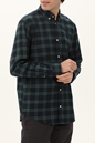 JACK & JONES-Ανδρικό oversized πουκάμισο JACK & JONES 12215489 WOODSIDE καρό πράσινο μπλε